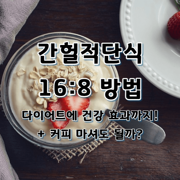 간헐적 단식 16:8 방법 알아보기