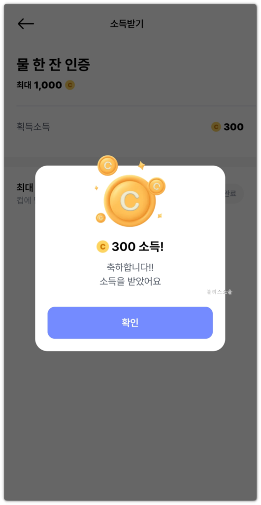 발로소득 일상지원금으로 300소득 획득