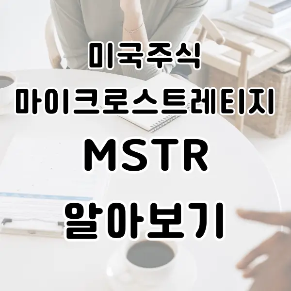 마이크로스트레티지 mstr 알아보기