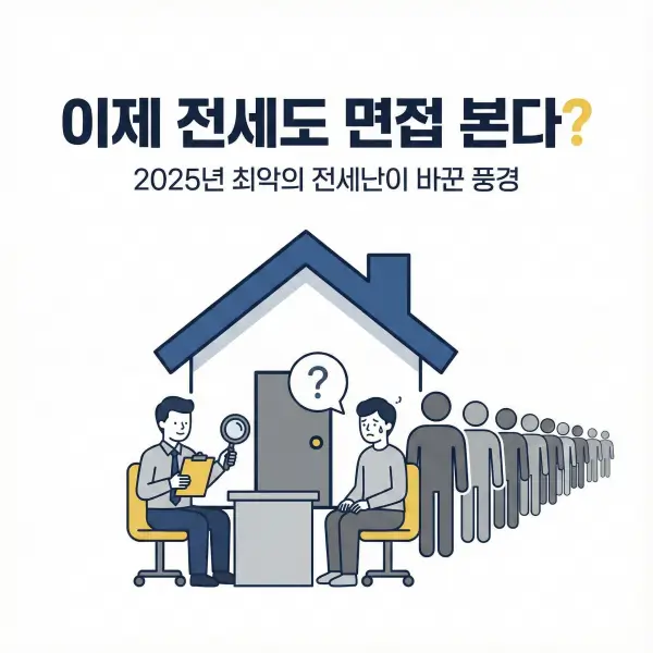 이제 전세도 면접 보고 들어간다? 2025년 최악의 전세난이 바꾼 풍경