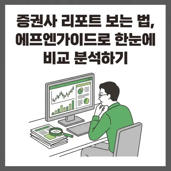 증권사 리포트 보는 법, 에프엔가이드로 한눈에 비교 분석하기